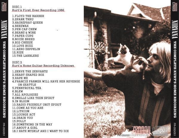 NIRVANA The Complete Kurt's Home Recording 2CD デモ音源 KURDT CABAIN ニルヴァーナの画像2