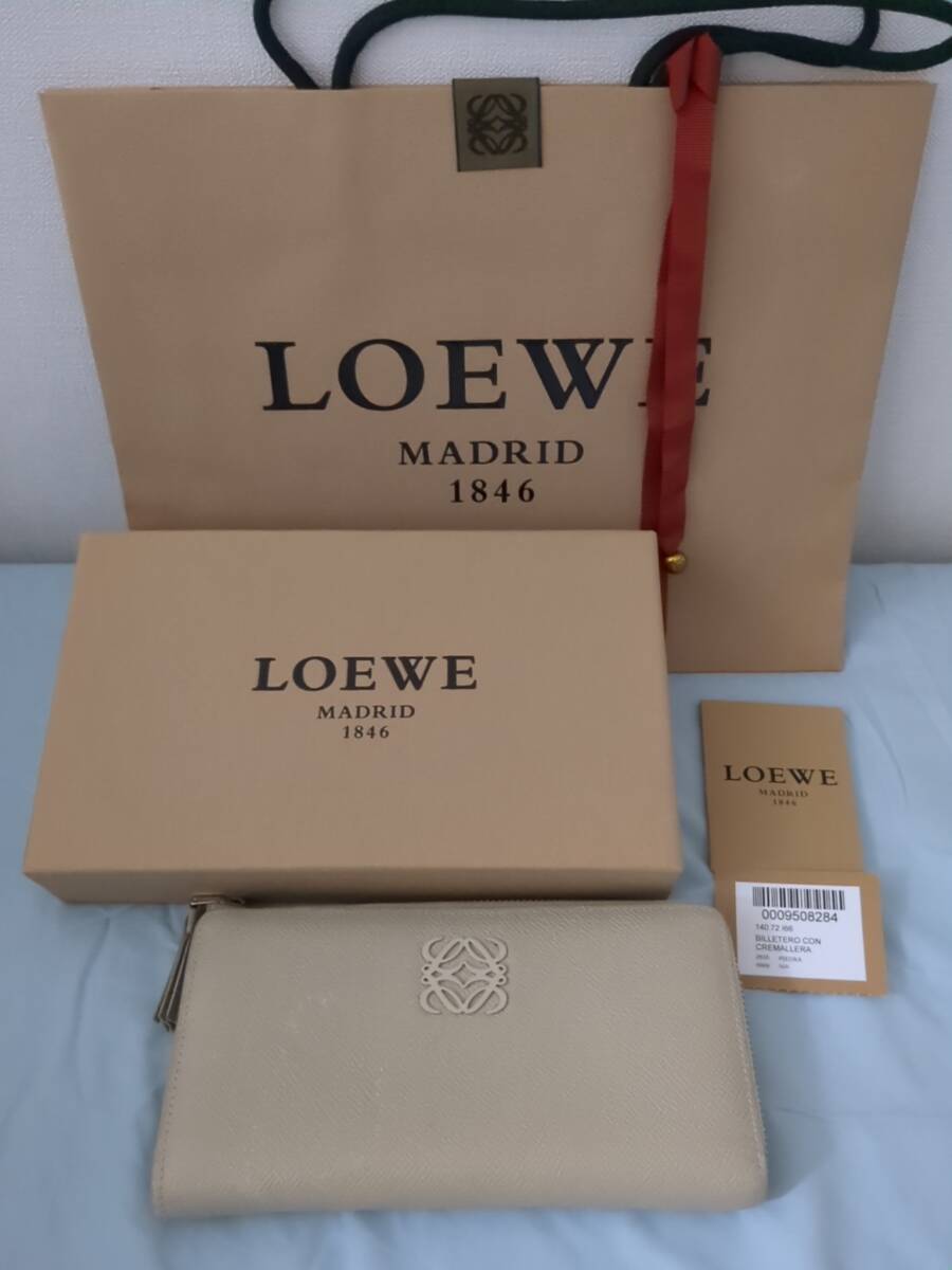 中古 LOEWE ロエベ アナグラム 長財布_画像1