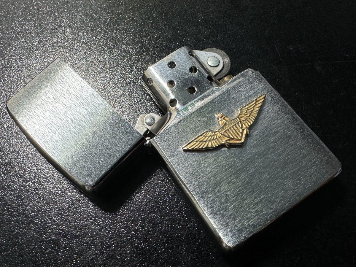 ZIPPO アメリカ海軍航空隊 1993年製 メタル貼りジッポ_画像1