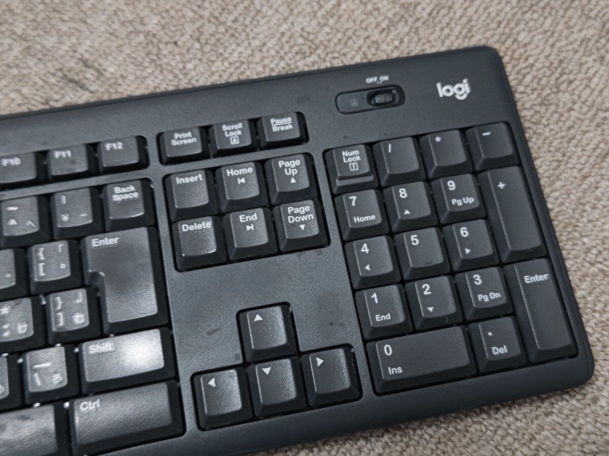 ロジクール ワイヤレスキーボード　K275　無線　USB接続　中古品　Logicool_画像2