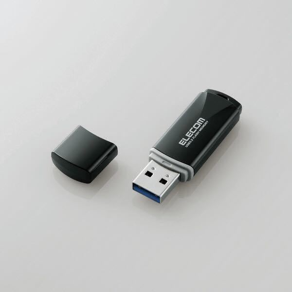 エレコム　MF-HTU3B064GBK　キャップ式USB3.2　Gen1メモリ　ブラック　64GB　未使用品　他にも色々出品してます_画像3