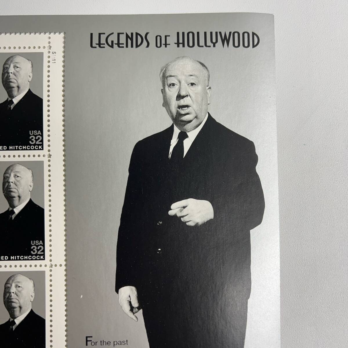 【未使用】海外切手　シート　2枚セット　LEGENDS OF HOLLYWOOD　マリリンモンロー　アルフレッドヒッチコック　32ｃ_画像7