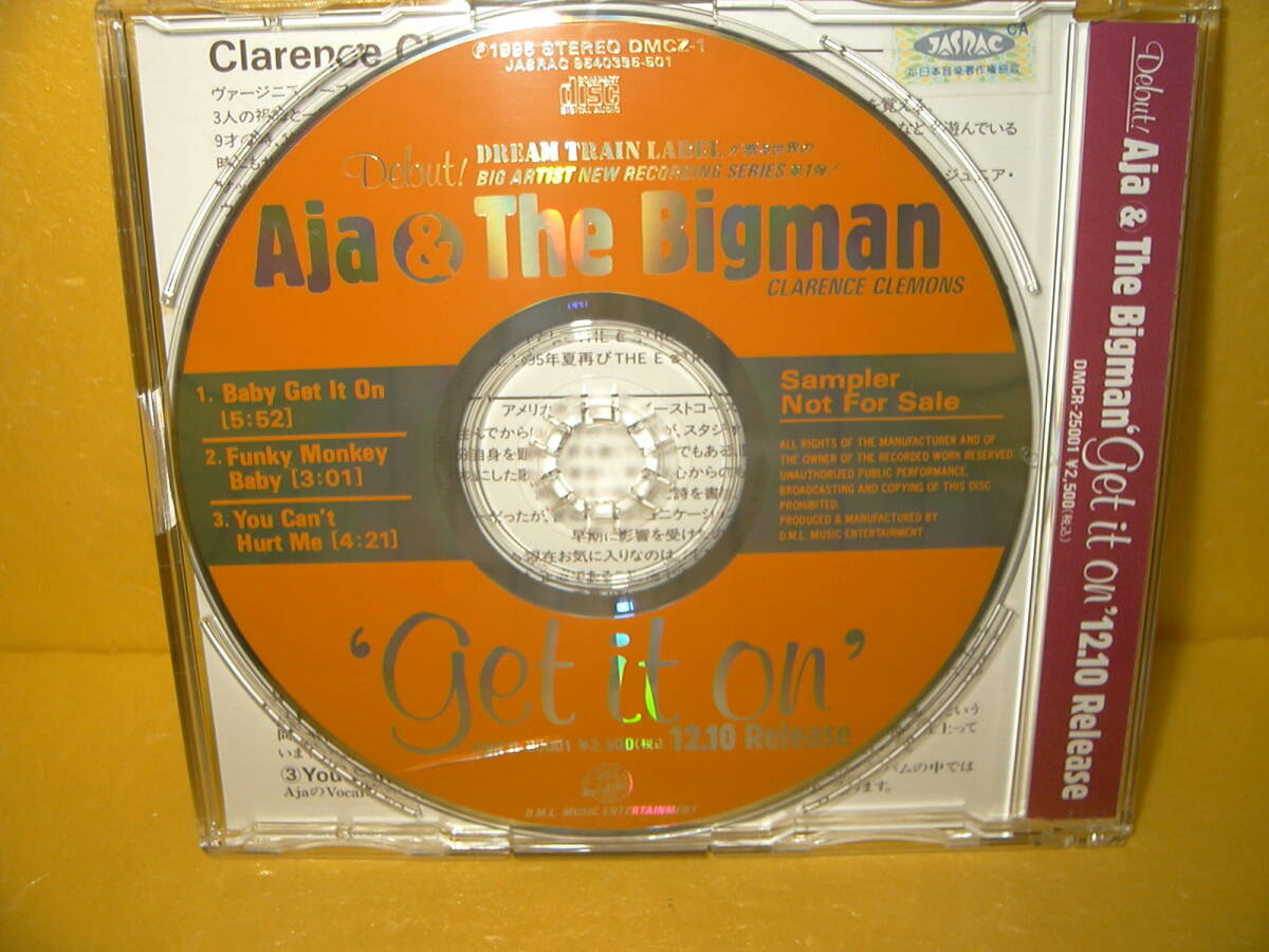 【CD/非売品プロモ】Aja & The Bigman「Get It On～Sampler～」クラレンス・クレモンズの画像2