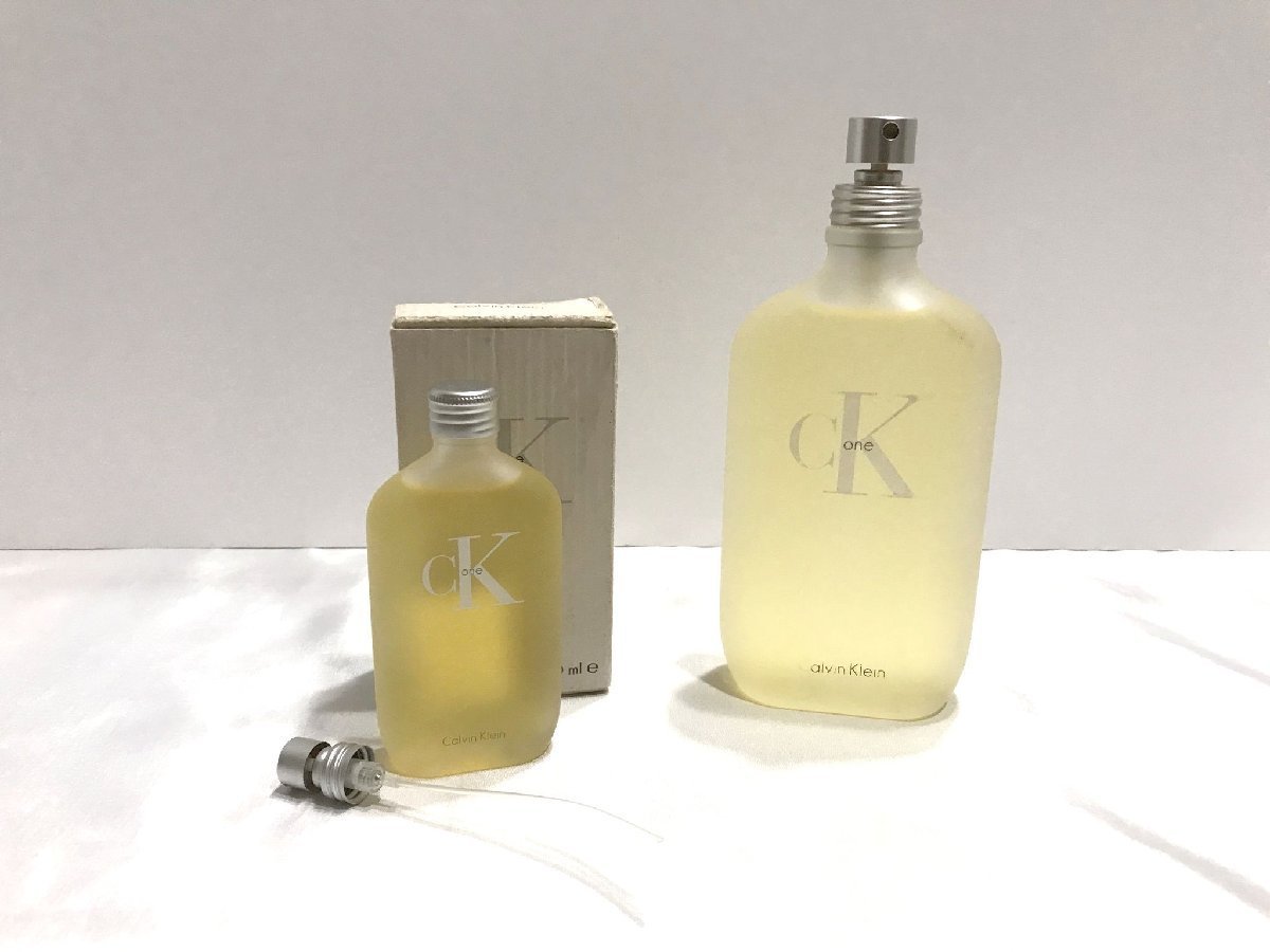 ■【YS-1】 香水 ■ カルバンクライン ■ ck one シーケーワン オードトワレ EDT 50ml 200ml ■ 2点セット まとめ 【同梱可能商品】■D_画像1