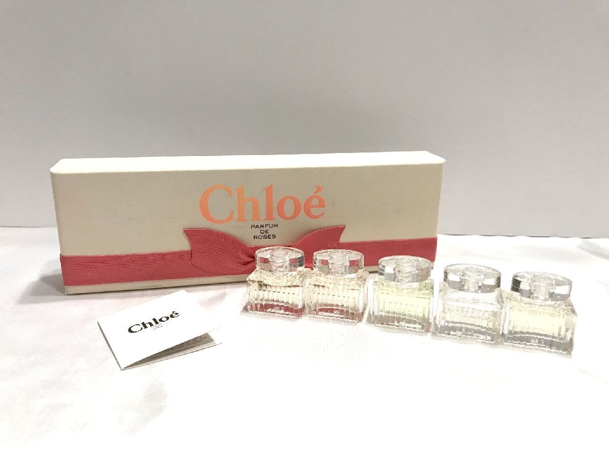 ■【YS-1】 Chloe クロエ ミニ香水 5点セット PARFUM DE ROSES ■ クロエ EDP ローズ ド クロエ EDT ロー ド クロエ EDT 【同梱可能商品】D_５ｍｌミニボトルセットです