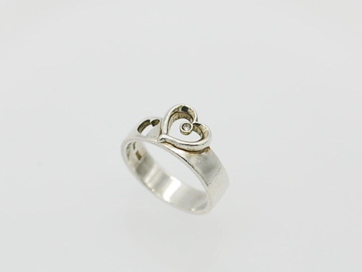 ■【YS-1】 スタージュエリー Star Jewelry リング ■ 指輪 サイズ7号 ダイヤモンド付き 0.01カラット × シルバー925【同梱可能商品】■C