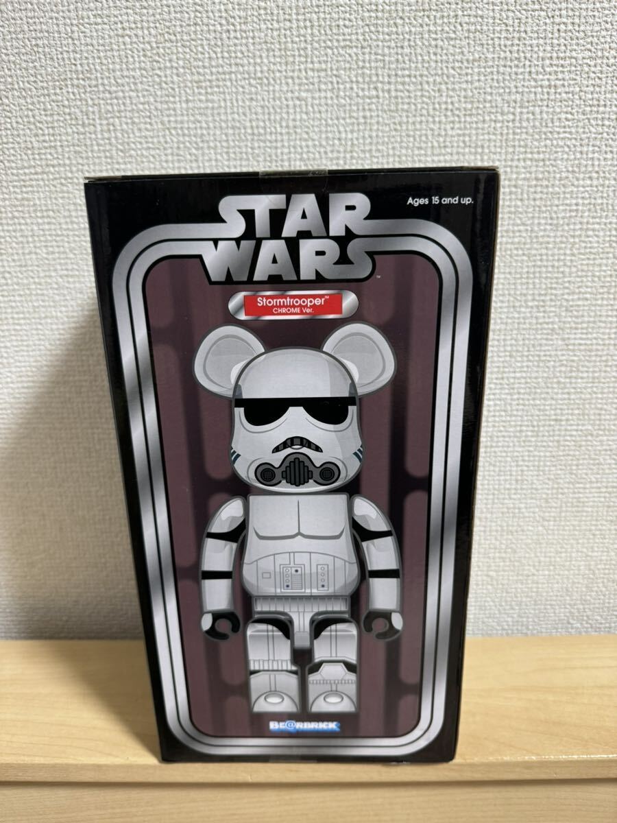 ベアブリック STORMTROOPER CHROME Ver. 400% MEDICOM TOY EXHIBITION '15開催記念商品 STARWARS BE@RBRICK storm trooper