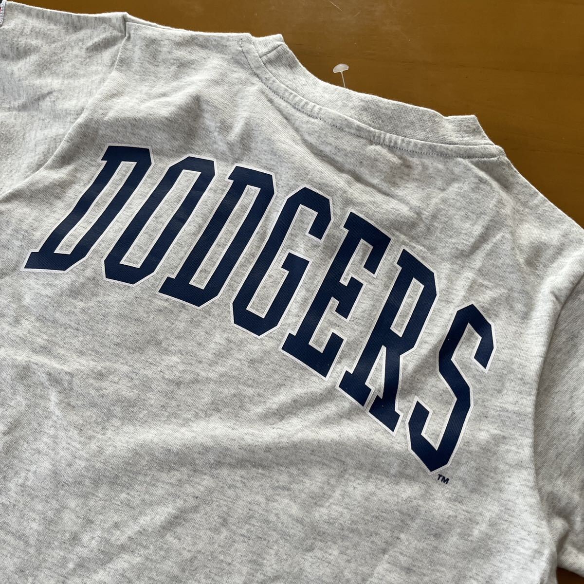 新品　半袖　Tシャツ　ドジャース　メジャーリーグ　MLB 大谷翔平　キッズ　120 オートミール_画像4