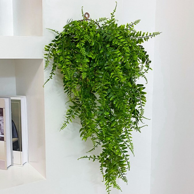 フェイクグリーン　造花　人工　吊り下げ　壁掛け　観葉植物　壁飾り　2個セット_画像5