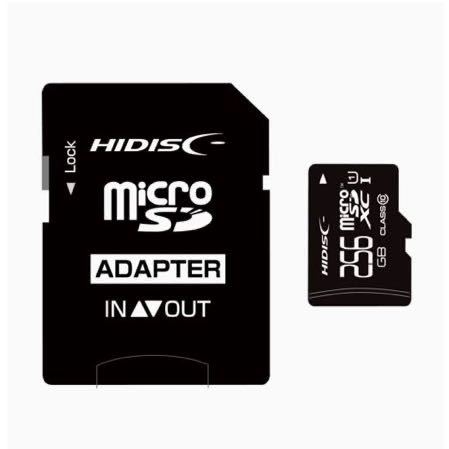 【送料無料】HIDISC microSDXCカード 256GB CLASS10 UHS-1対応 SD変換アダプタ付きの画像2