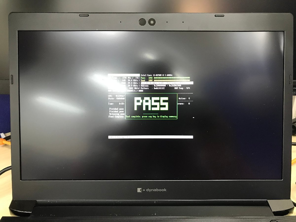 【UEFI起動確認済み／中古】dynabook S73/DP 【A6S3DPF85511】 (Core i5-8250U, RAM 8GB, M.2 SSD無し［OS無し］) ★本体＆ACアダプタ_画像5