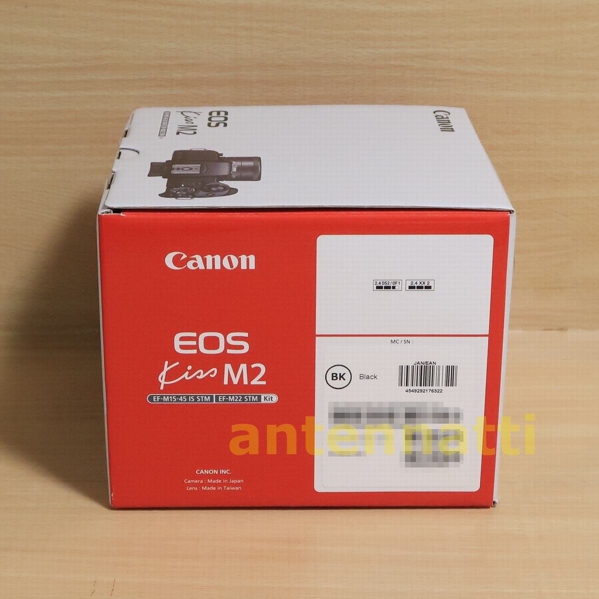 新品★送料込★CANON キヤノン ミラーレス一眼カメラ EOS Kiss M2 ダブルレンズキット ブラック KISSM2BK-WLKの画像4