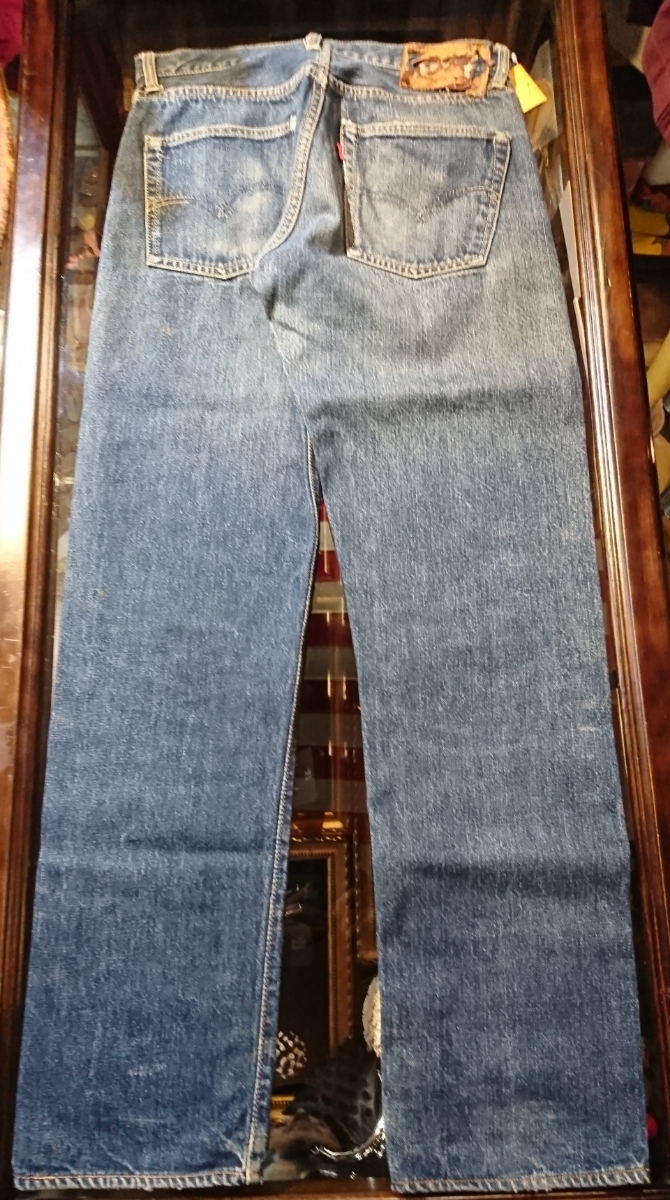 levi's 501 XX leather patch 50s vintage リーバイス ヴィンテージ レザーパッチ_画像2