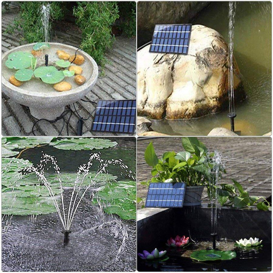 送料無料 新品 ソーラー 噴水 ソーラー 池 ポンプ 庭の噴水用 省エネ 池でも使えるポンプ 太陽光 自動_画像3