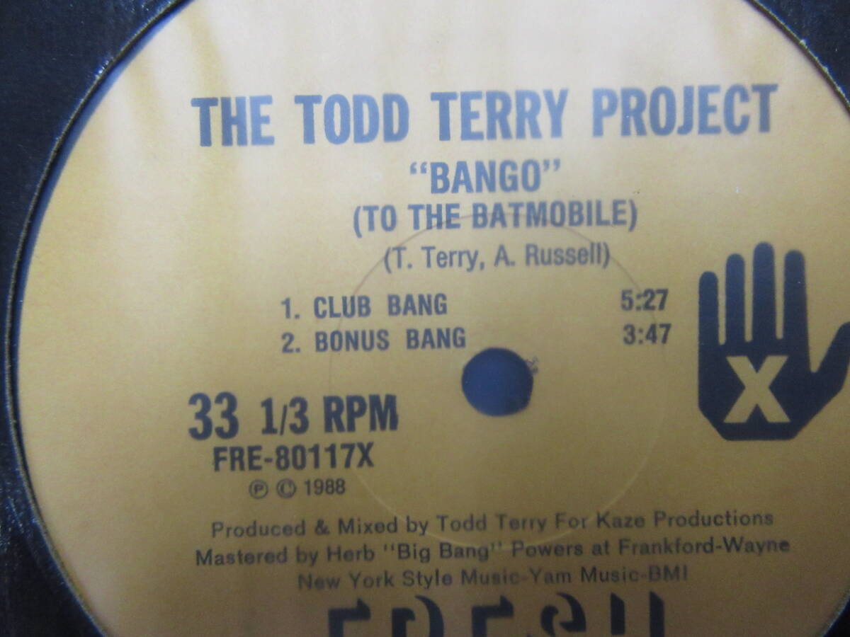 12inch【THE TODD TERRY PROJECT】BANGO (TO THE BATMOBILE)/BACK TO THE BEAT ●輸入盤/FRE-80117_画像2