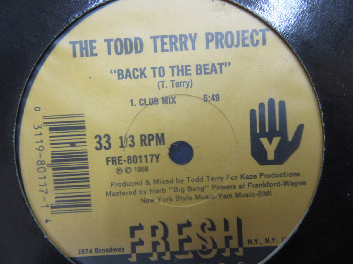 12inch【THE TODD TERRY PROJECT】BANGO (TO THE BATMOBILE)/BACK TO THE BEAT ●輸入盤/FRE-80117_画像3