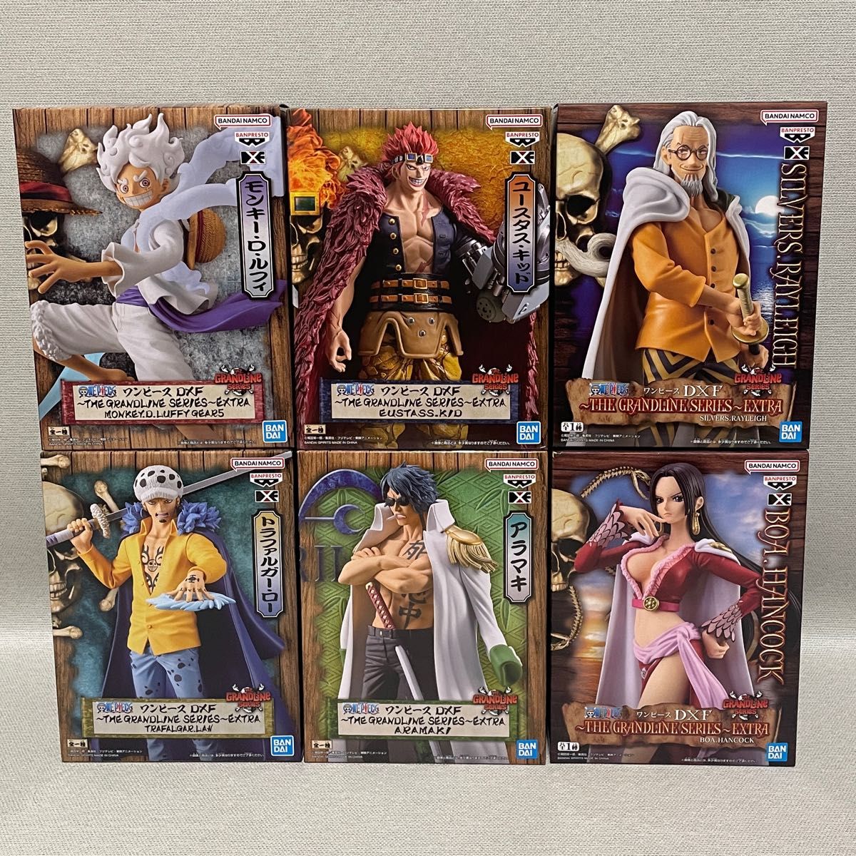 ONE PIECE DXF THE GRANDLINE EXTRA ルフィ ロー キッド レイリー ハンコック アラマキ