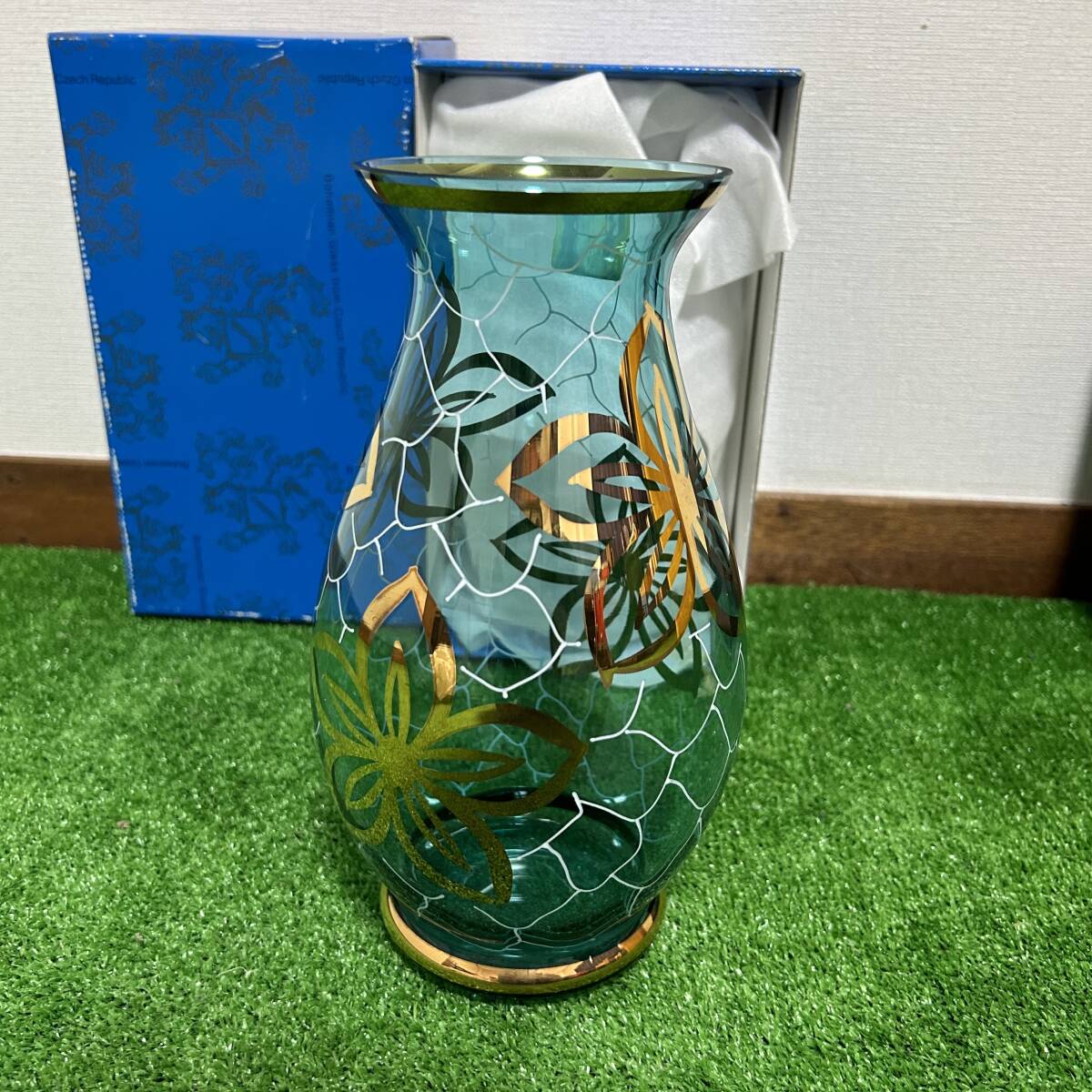  ボヘミア/BOHEMIA グラス ペアセット 保管品 クリスタルグラス ハンドカット ボヘミアングラス Bohemian Glass from Czech Republic の画像5