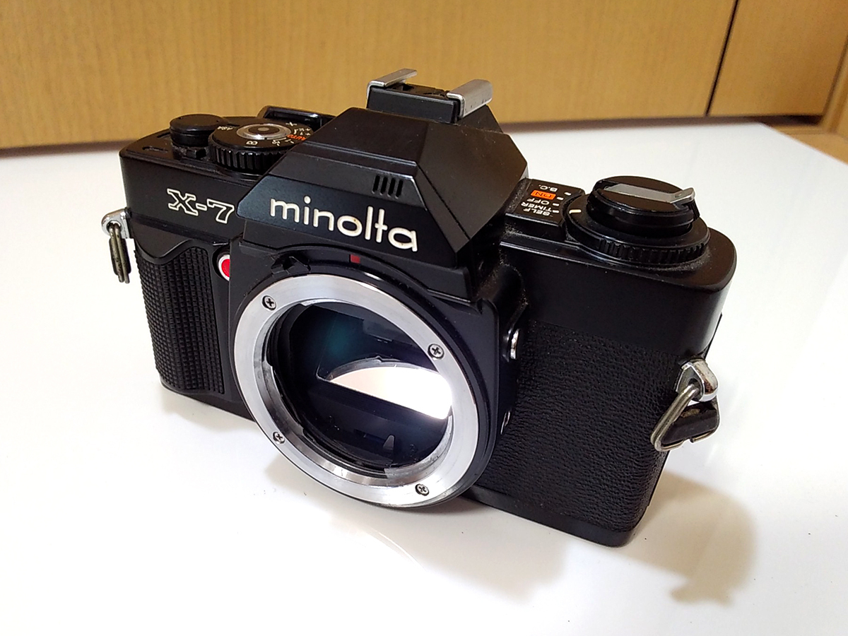 【 動作品 】 MINOLTA X-7 Black Body SLR Film Camera ミノルタ 一眼レフ フィルムカメラ ブラックボディ_画像2