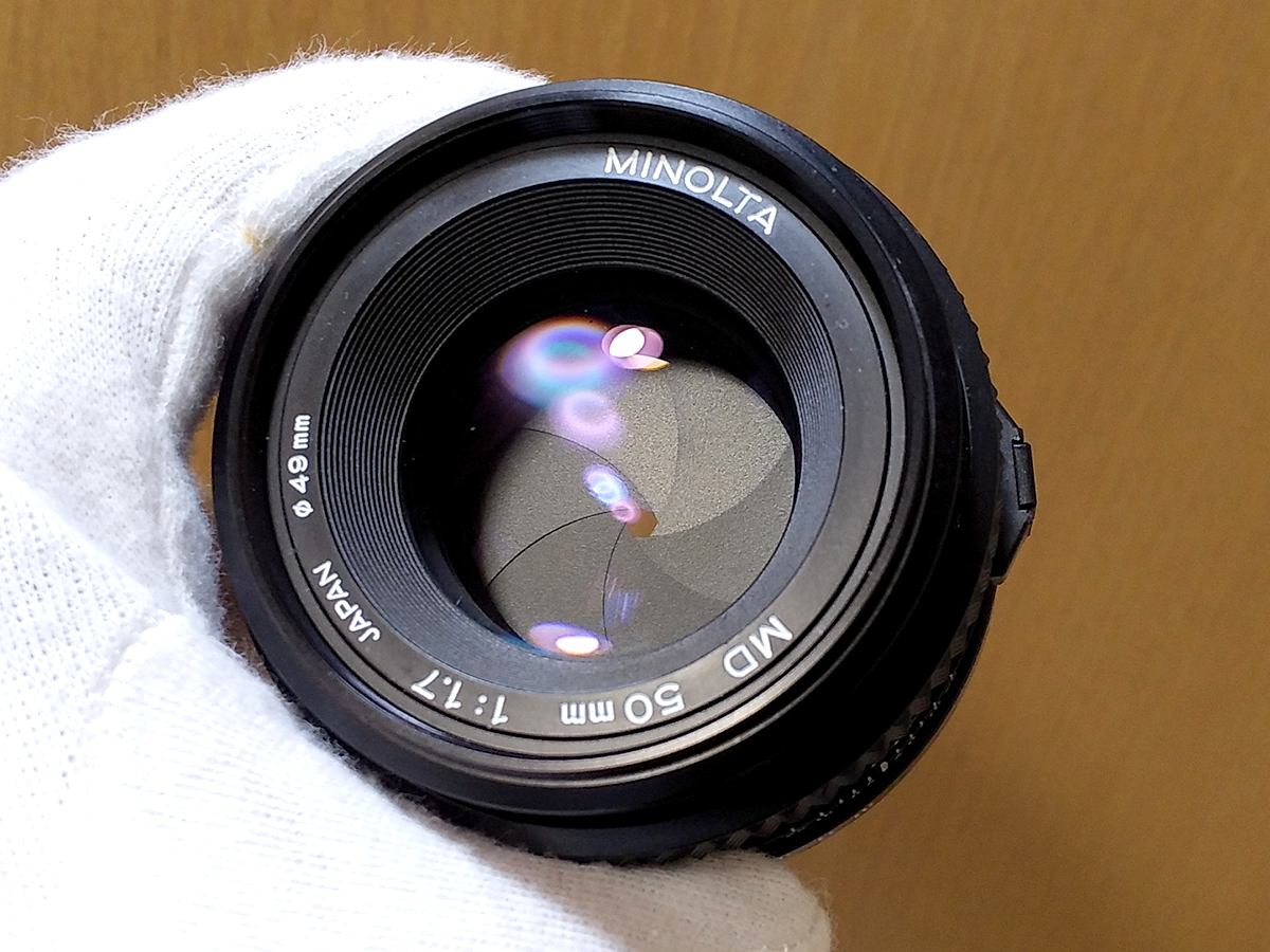 【 動作品 】 MINOLTA New MD 50mm F1.7 Manual Focus Lens SR-Mount ミノルタ SRマウント マニュアルフォーカス MF レンズ_画像5