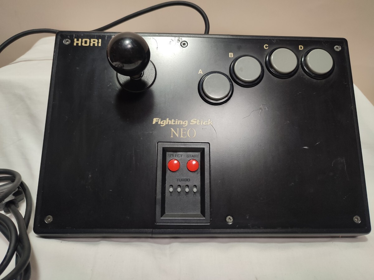 【2台セット】HORI Fighting Stick NEO HNS-07 ネオジオ ファイティングスティック コントローラー　まとめ売り　まとめて2台 ホリ_画像2