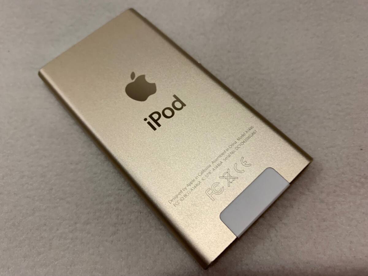 【美品】Apple iPod nano 第7世代 16GB ゴールド_画像7