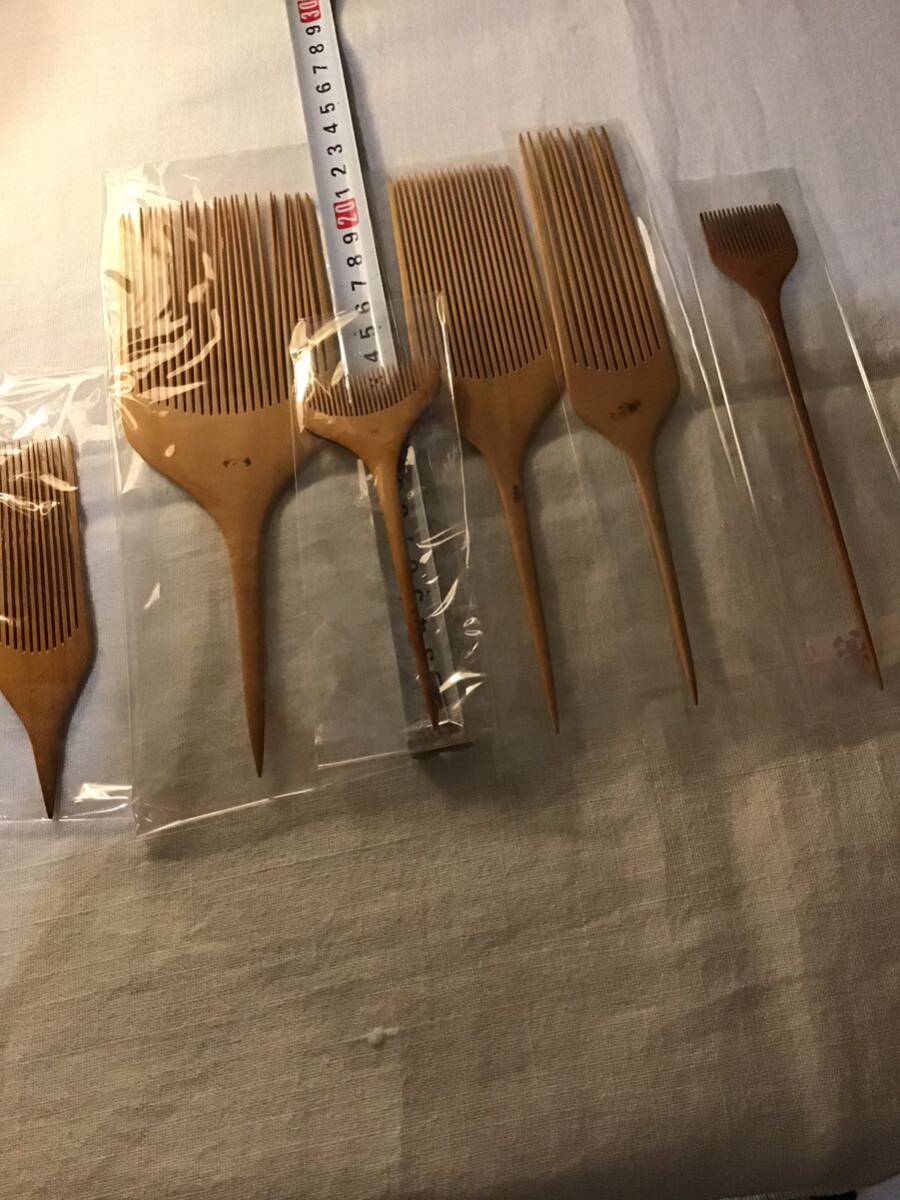 ... tool .... hair make Japanese coiffure .... kimono small articles Japanese clothes beauty . Barber .. wooden wooden comb 6 pcs set 
