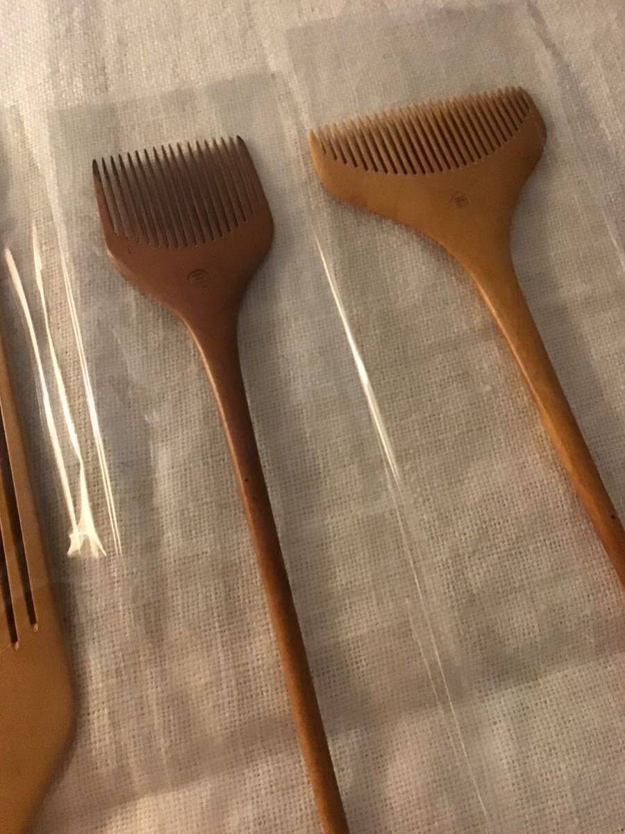 ... tool .... hair make Japanese coiffure .... kimono small articles Japanese clothes beauty . Barber .. wooden wooden comb 6 pcs set 
