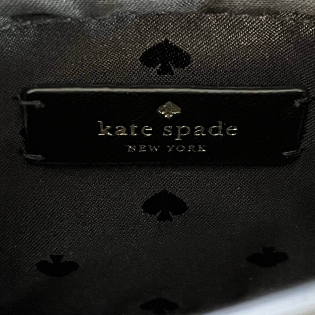 【TS0317】kate spade ケイトスペード 2way チェーンショルダーバッグ ブラック 黒 カバン 鞄の画像6