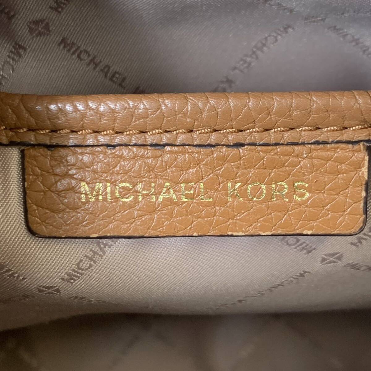 【TK0321】MICHAEL KORS マイケルコース リュック リュックサック 白系 ホワイト系 オフホワイト系 女性用 レディース用 ファッション _画像10