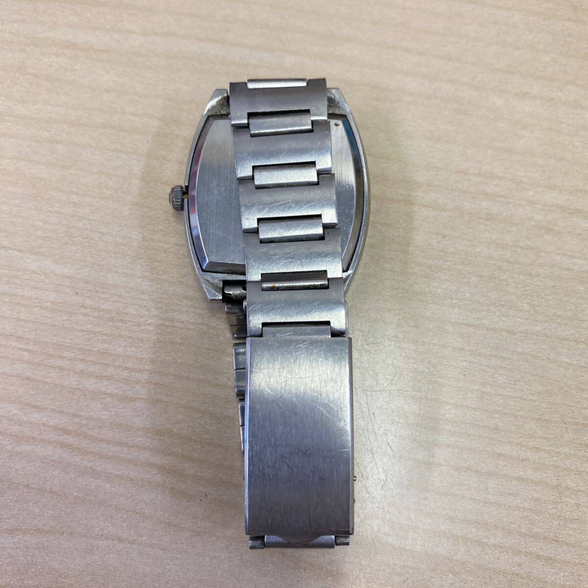 【T0326】 CITIZEN シチズン 腕時計 スクエア カスタム 自動巻き 手巻き 不動品 カレンダー 4-521668Y キズあり 汚れあり_画像5