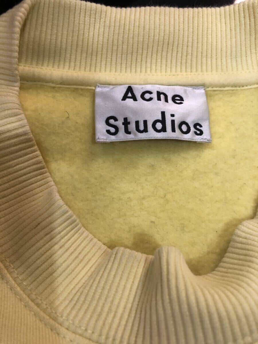 ACNE STUDIOS アクネストゥディオズ クルーネックスウェット サイドジップ YELLOW sizeXS_画像5