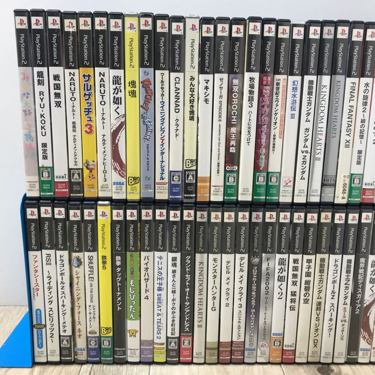 052 A 1円〜 PS2 ゲーム ソフト ファンタシースター 塊魂 FIFA 甲子園 ドラゴンボールZ シャッフル など 60本 セット まとめ 中古 ジャンク_画像3