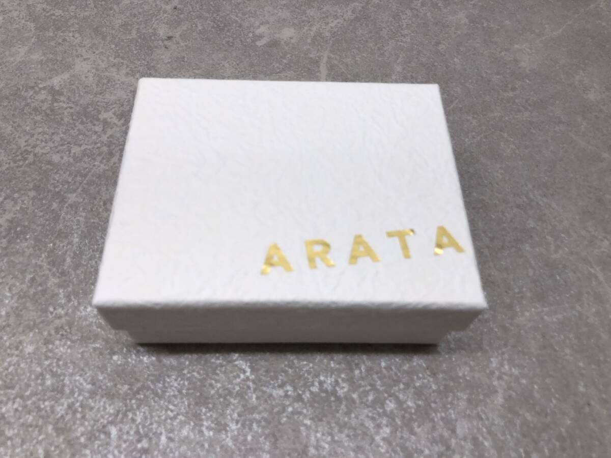 E）　ARATA　アラタ　和紙　ボール　ネックレス　箱入り　中古　_画像6