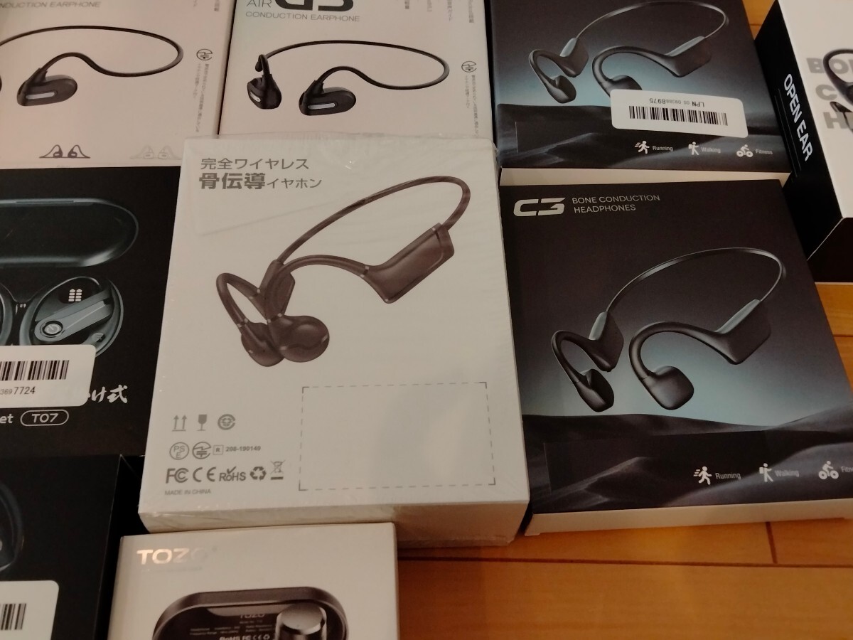 【ジャンク】大量 ワイヤレスイヤホン まとめ売り 16個 セット Bluetooth 骨伝導 ヘッドホン_画像5