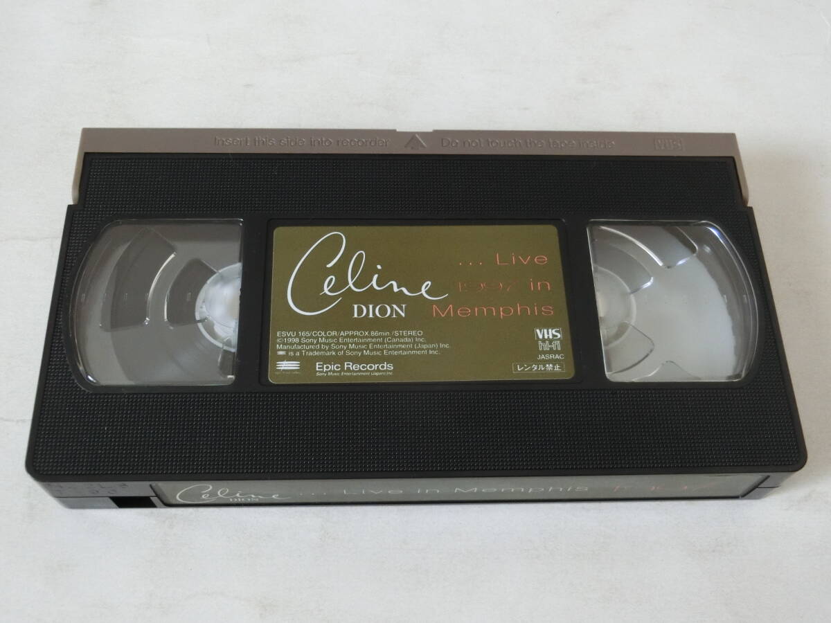 セリーヌ・ディオン VHSビデオ ライヴ・イン・メンフィス 葉加瀬太郎 ...Live In Memphis 1997/Celine Dion_画像4