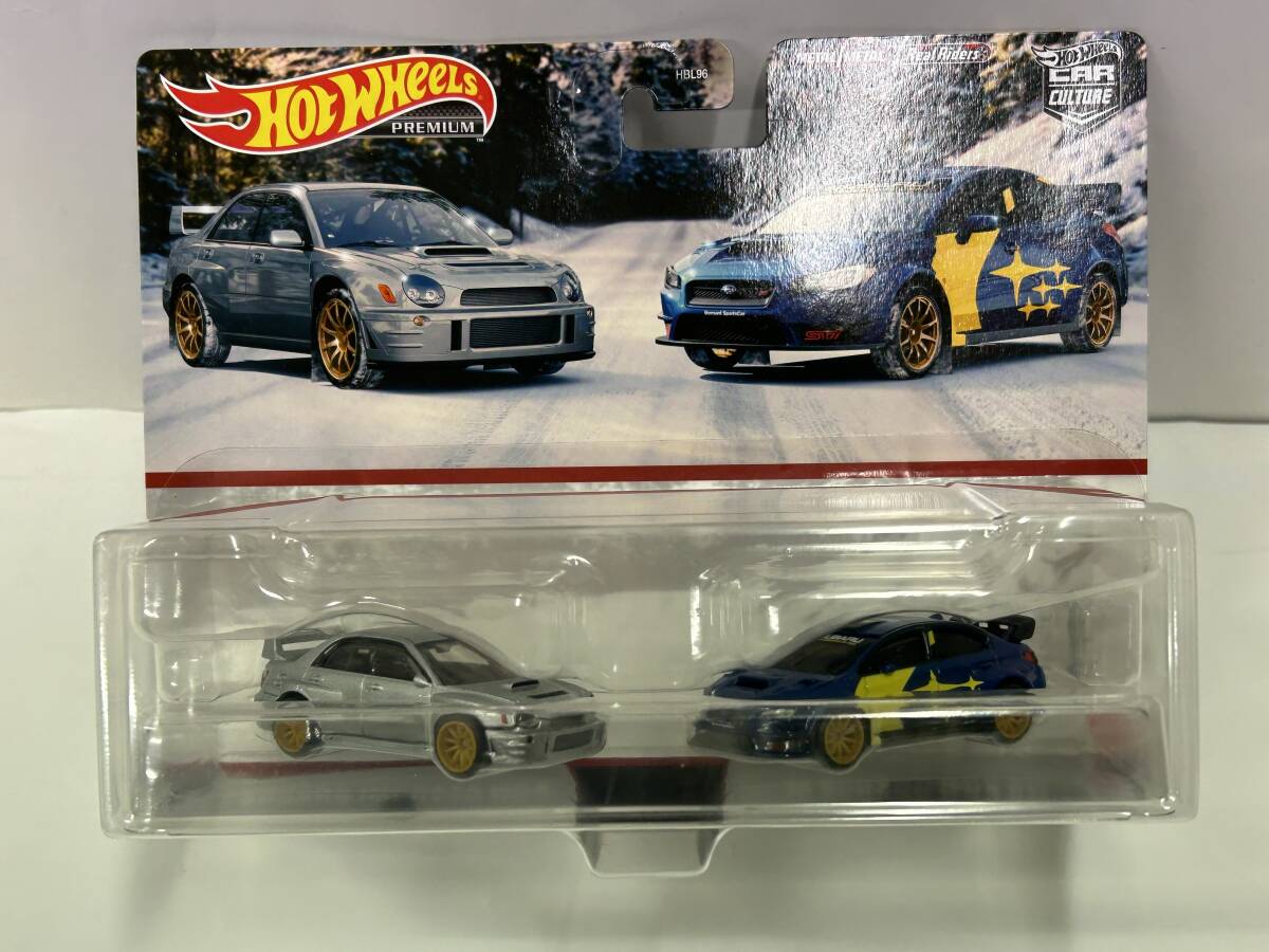 ホットウィール(Hot Wheels) プレミアム 2パック スバル インプレッサ WRX / '16 スバル WRX STI　新品・未開封_画像5