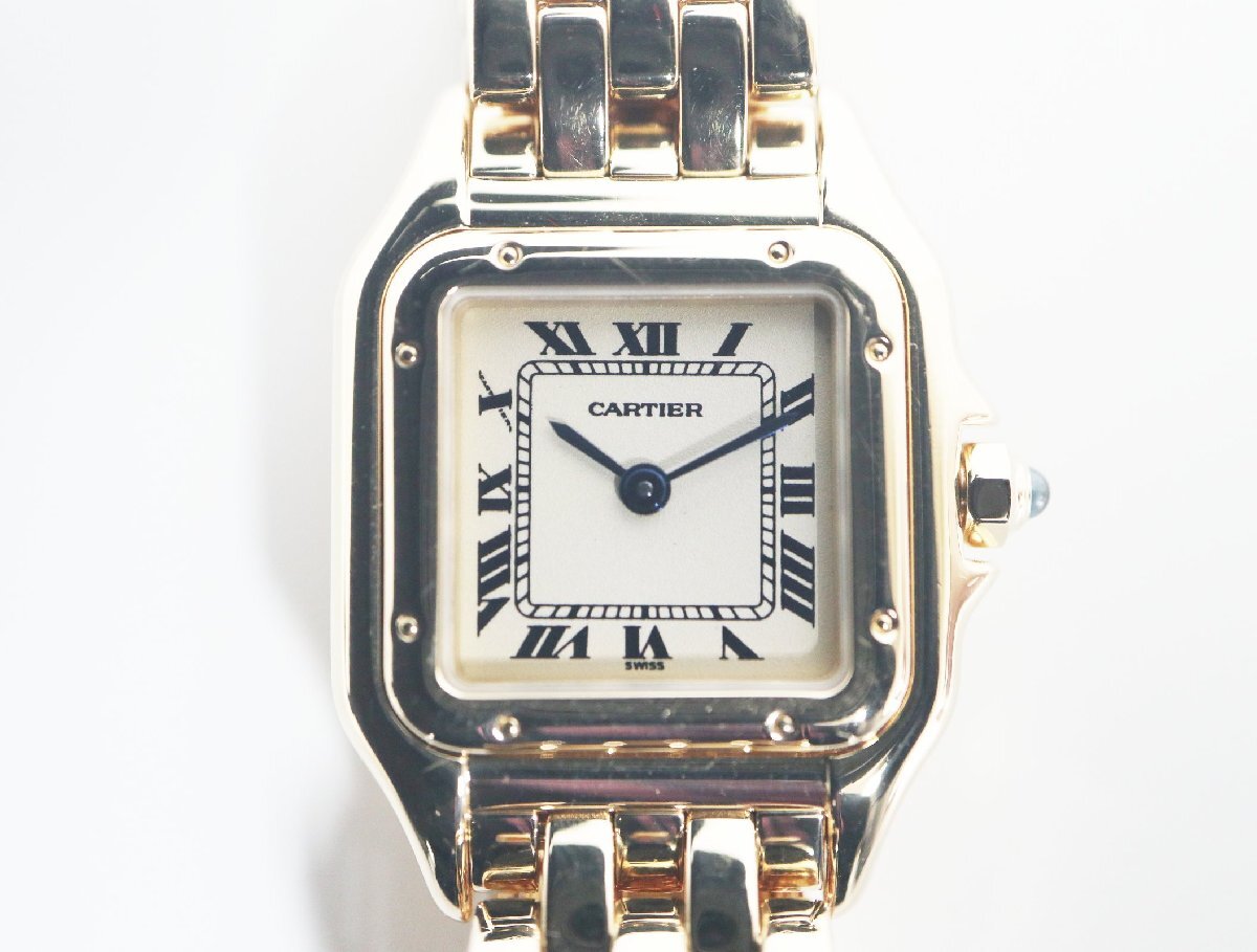  Cartier Cartier Mini хлеб tail W25022B9 желтое золото кварц женский [ б/у ] часы 