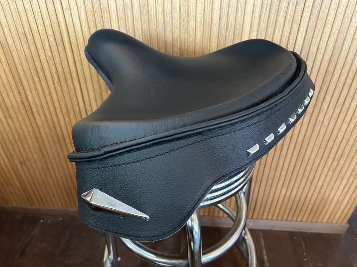 Bibian 比比昂 - ハーレーレザーブラック新品☆ソロシート角 Bibian 比比昂 - ハーレーレザーブラック新品☆ソロシート角