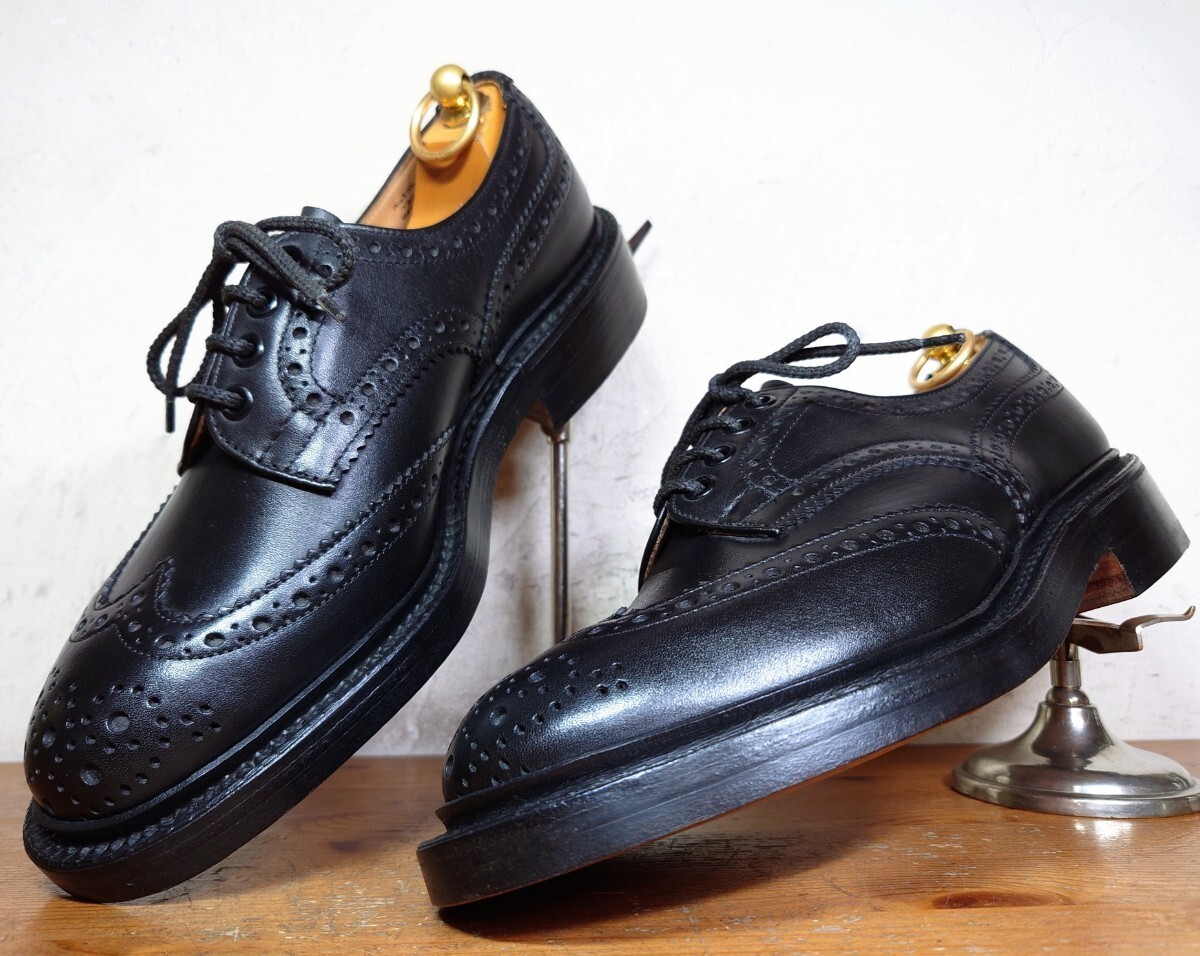 【試し履きのみ/未使用】英国製 Tricker's/トリッカーズ KESWICK カントリー ウィングチップ UK6 Fit.5 24.5-25cm相応/クロケット cheaney