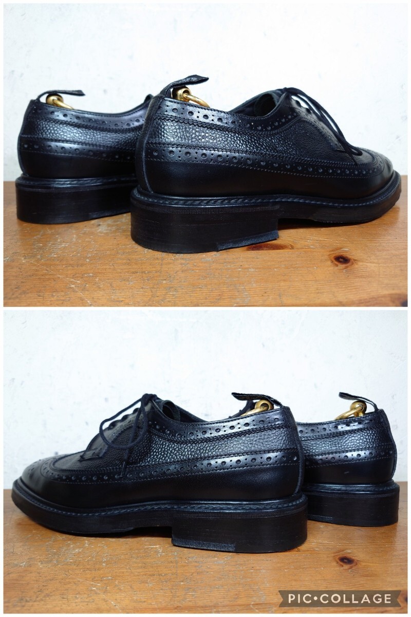 【極美品/TODD SNYDER別注】英国製 Tricker's/トリッカーズ カントリー ロングウィングチップ 71/2 Fit.5 25.5cm相応/cheaney クロケット_画像7