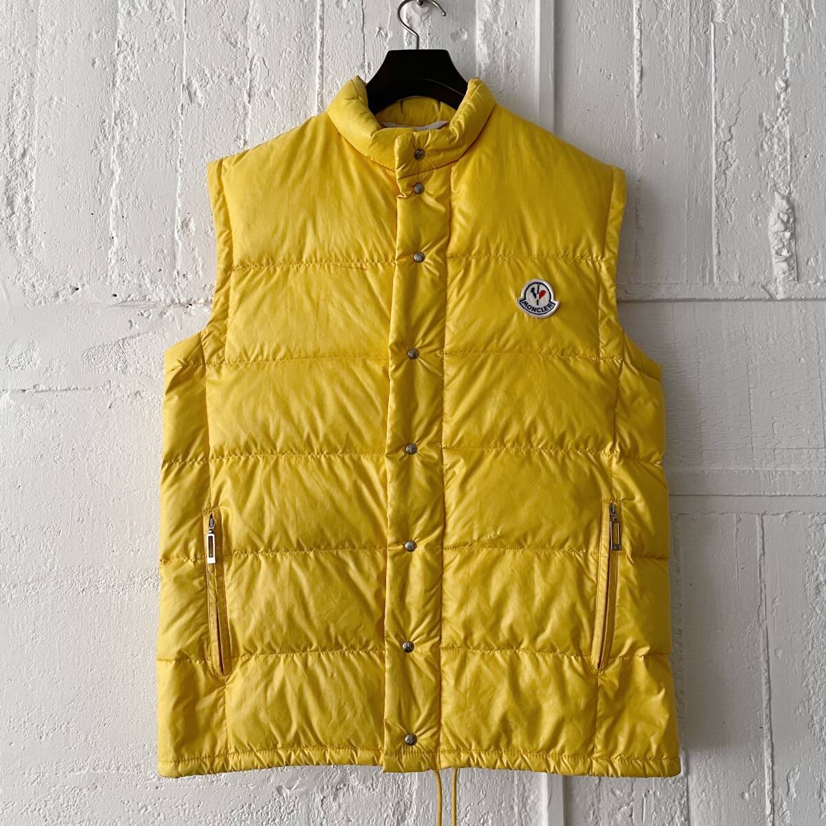 【80’s MONCLER モンクレール リアルグースダウンベスト フランス製】ヴィンテージ ジャケット パニナロ 正規品_画像1