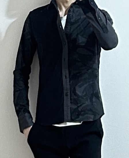定価3 2万 wjk STRETCH TWILL CRAZY CAMO SHIRT Mサイズ 定価3 2万 wjk STRETCH TWILL CRAZY CAMO SHIRT Mサイズ