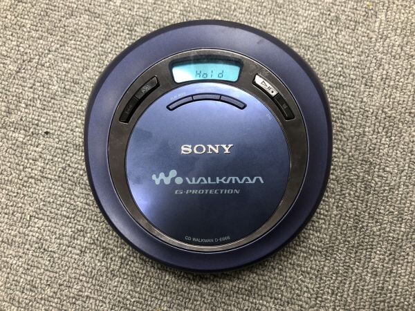 S321-CH5-75 SONY ソニー CD WALKMAN D-E666 ウォークマン ポータブル CDプレーヤー ブルー 音響機器 箱 ※通電確認済みの画像2