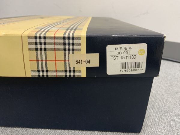 V621-CH10-70 Burberrys バーバリーズ 純毛毛布 寝具 西川産業 ラムミックス 140×200cm FST1501180 BB001 ノバチェック 箱入り_画像6