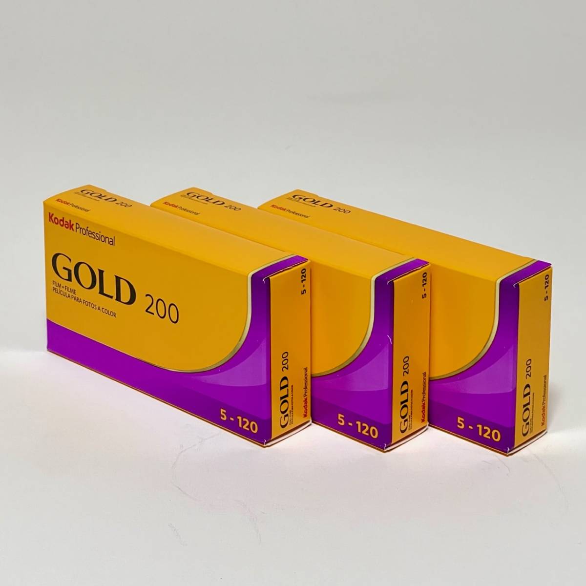 Kodak Gold200 120 5本パックx3箱 (15本)期限2025年6月_Kodak Gold200 120 5本パックx3箱 (15本)