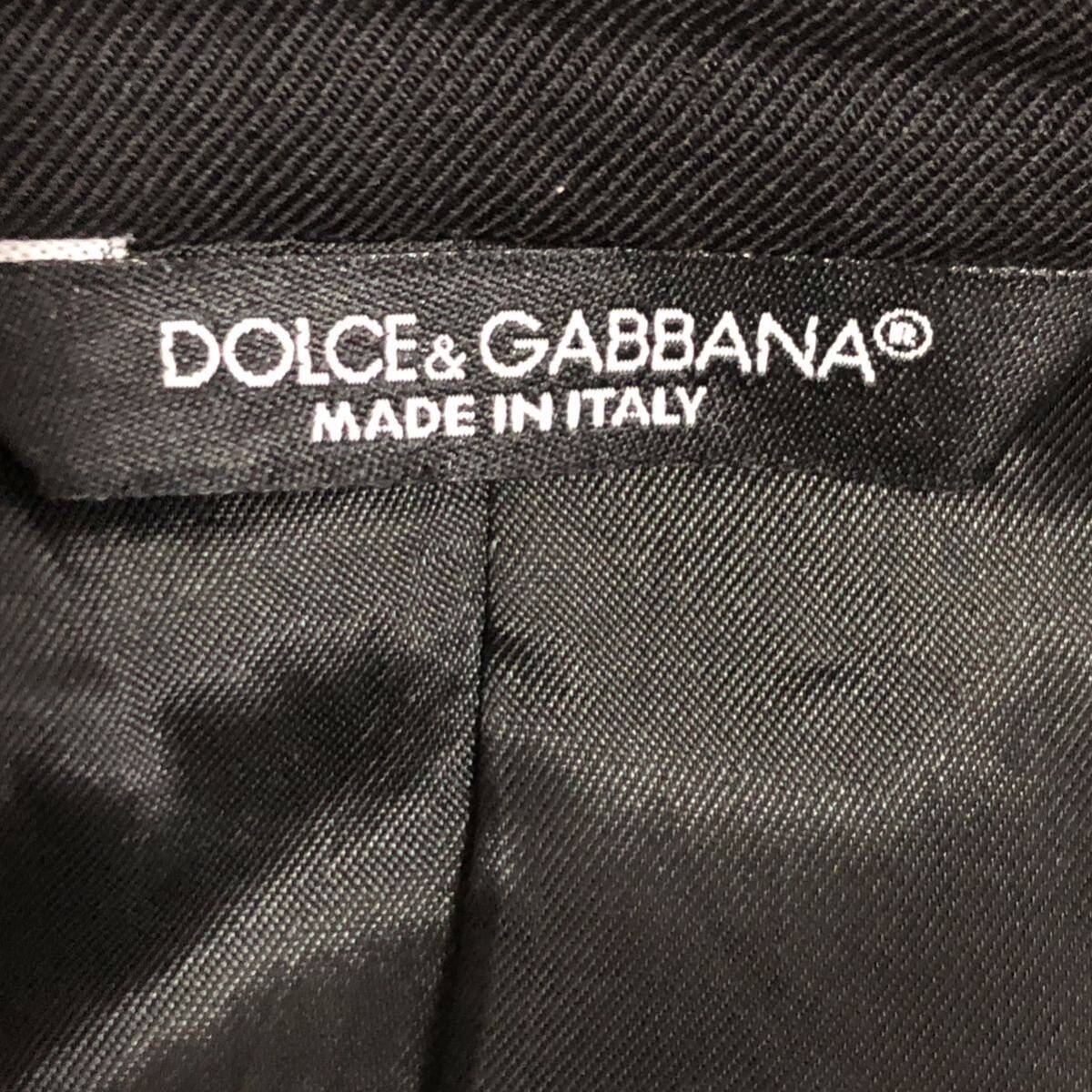 希少L-XL/DOLCE&GABBANA ドルガバ メンズ セットアップ スーツ イタリア製 48 裏地モノグラム ブラック黒 ドルチェアンドガッパーナ _画像7