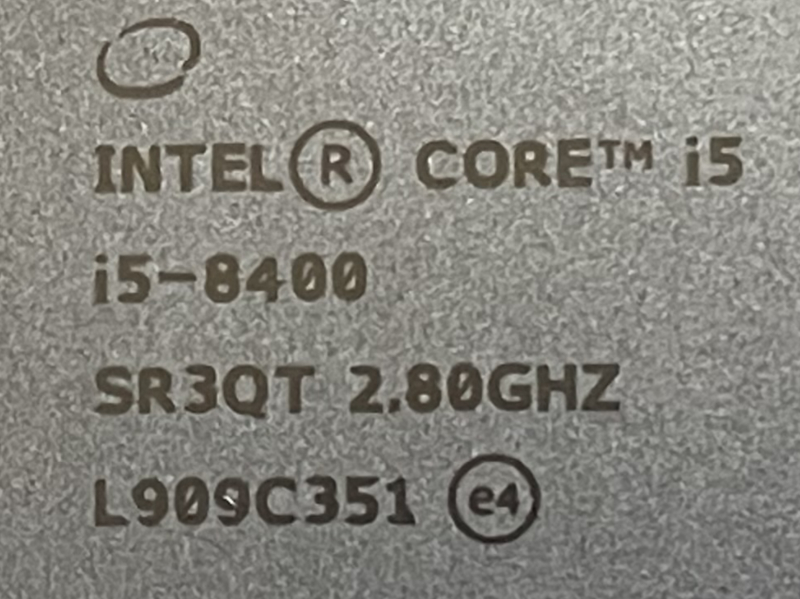 intel Core i5 8400 2.80GHZ