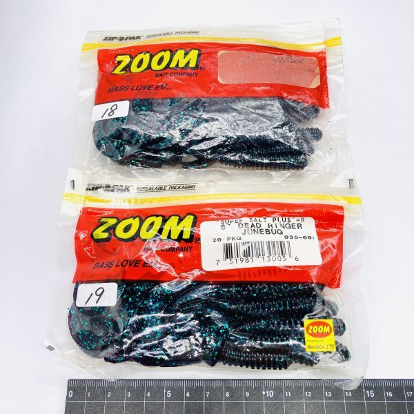 711177 ZOOM/ZBC 6インチ デッドリンガー ３７本 ズーム ZOOM BAIT COMPANY DEAD RINGER ジューンバグ ワームセットの画像1