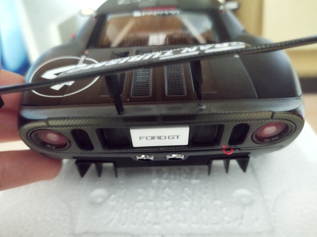 AUTOart 1/18 ford GT LM Spec 2 test car ブラック　ウイング破損_画像10
